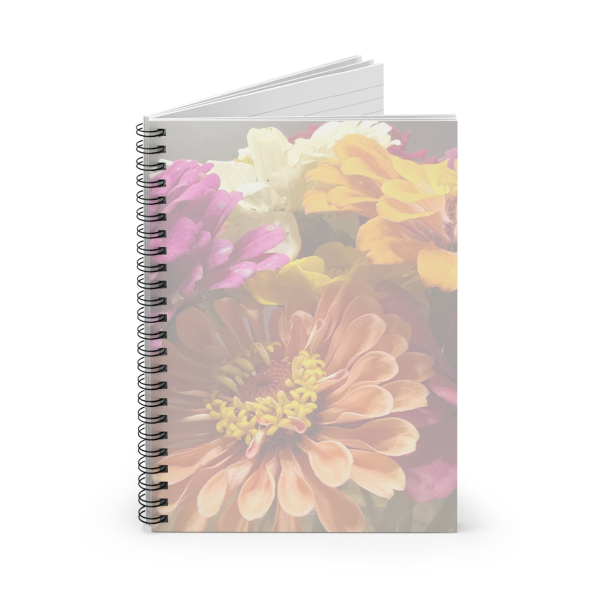 Floral Spiral Notebook – Ruled Line Flower Journal