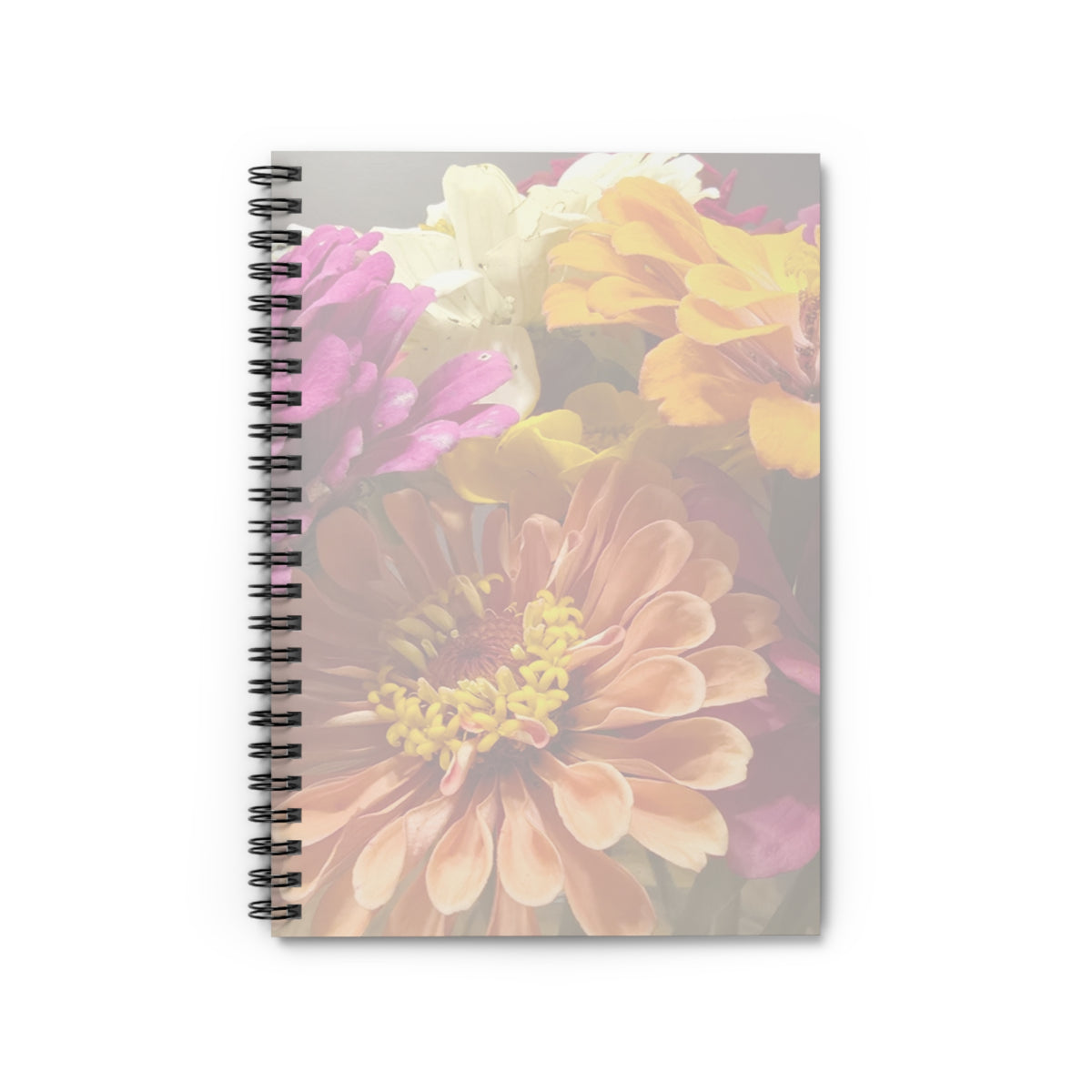 Floral Spiral Notebook – Ruled Line Flower Journal