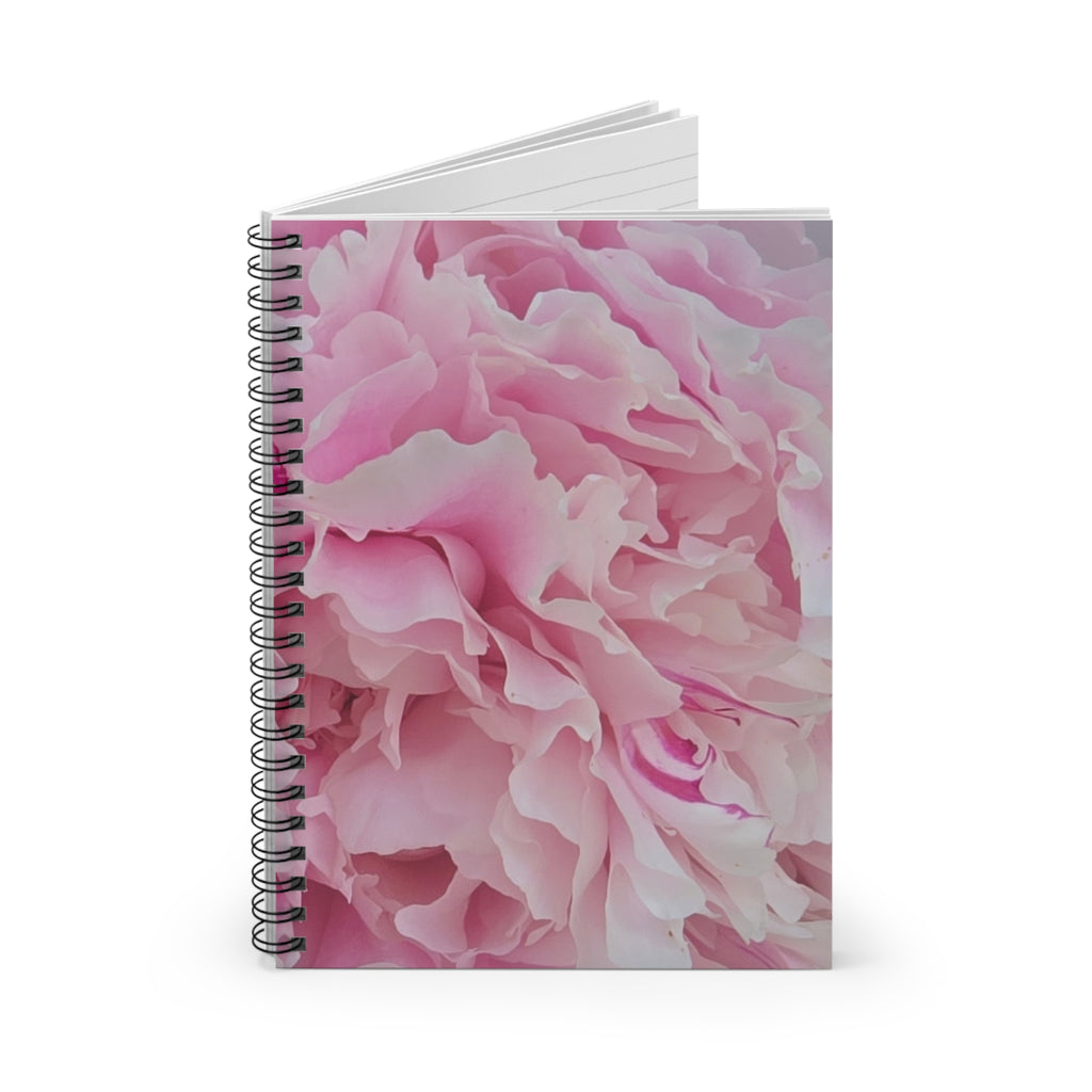 Peony Cover Spiral Notebook - Ruled Line