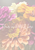 Editable and printable backdrop for invitation - portrait orientation